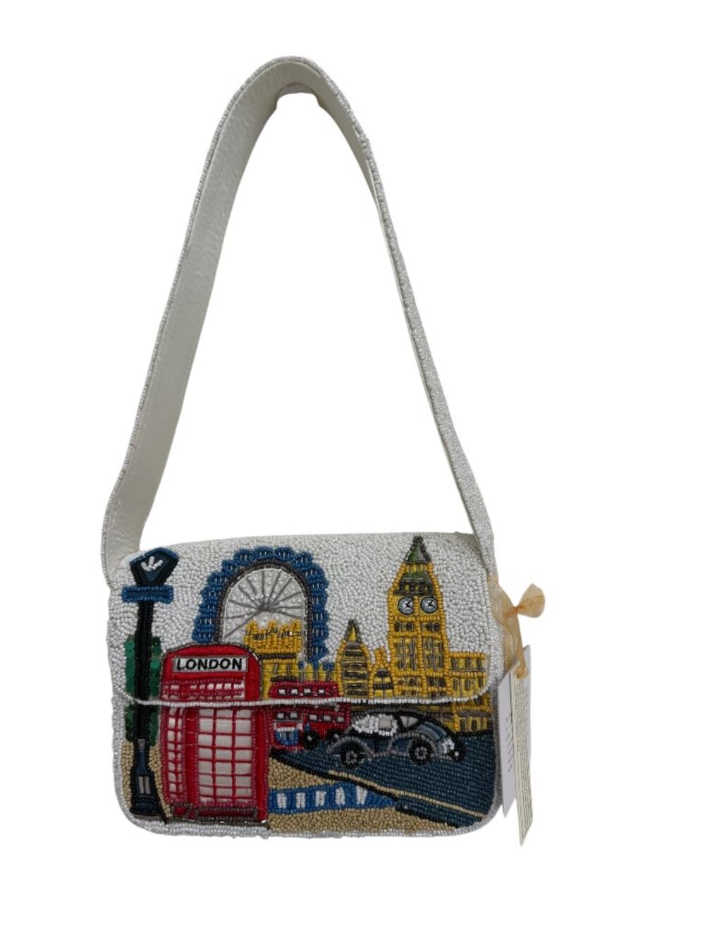 London Travel Big Ben Beaded Bag Handcrafted In India Tik Tok Viral NWT